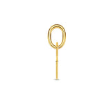 Letter U - Hanger van 14 Karaat Geelgoud - 5 x 6 mm