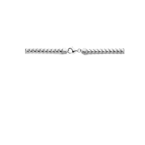 Zilveren collier, Gourmet schakel geslepen 5,6mm - Lengte 60cm