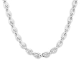 Damescollier, Schakelketting Fantasieschakels 4.3mm - Lengte 40+4cm