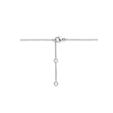 Damescollier 1.8mm van Gerhodineerd Zilver, Anker schakel met Vlinder hanger - Lengte 42+3cm