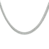 Herencollier van 925 Zilver, Vossenstaart schakel 3,3mm - Lengte 50cm