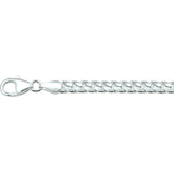 Damesarmband 5.3 mm van 925 Zilver, Visgraat Schakel (Bol) - Lengte 18cm