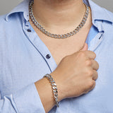 Herenarmband 11.5mm van Edelstaal, Gourmet Schakel - Lengte 22cm