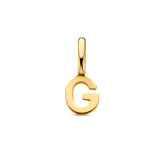 Letter G - Hanger van 14 Karaat Geelgoud - 4 x 9.5 mm