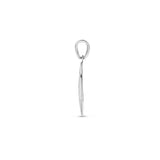 Ronde hanger Hart, Peace en Infinity 15.5 mm van Gerhodineerd Zilver