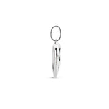 Hanger Hart Infinity 15.5 x 14.5 mm van Gerhodineerd Zilver