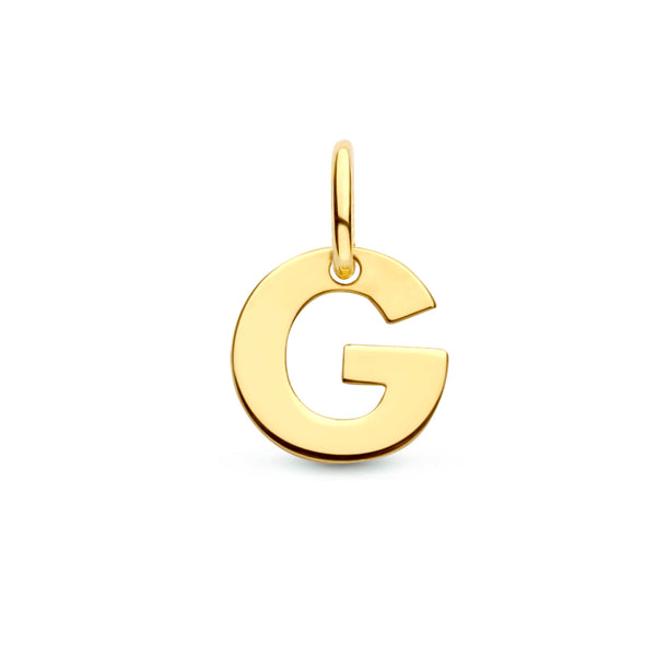 Letter G - Hanger van 14 Karaat Geelgoud - 6.5 x 6.5 mm